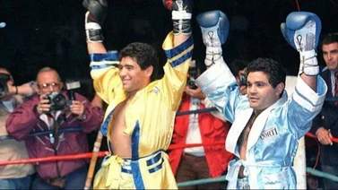 Diego Armando Maradona y su amor por el boxeo: ¿El día que peleó contra un campeón mundial? (+Video)