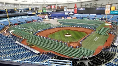 Techo del Tropicana Field fue destrozado por el Huracán Miltón (+Video)