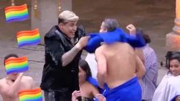 El beso de Alfredo Adame y el ex de Niurka Marcos (+Video)