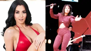 Diosa Canales luce legendario vestuario morado de Selena Quintanilla