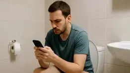 El uso del móvil en el baño: Un hábito inofensivo que puede poner en riesgo tu salud