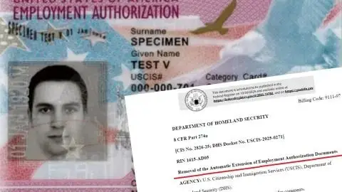EEUU extensión automática de los permisos de trabajo (EAD)