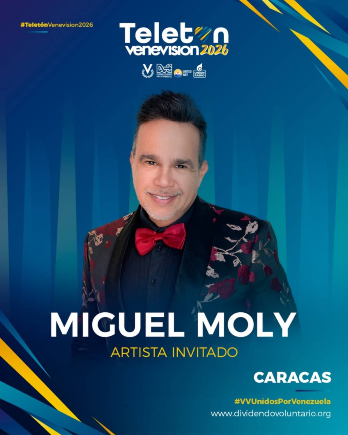Teletón Venevisión 2026: Oscar D'León y Yuri entre los artistas confirmados