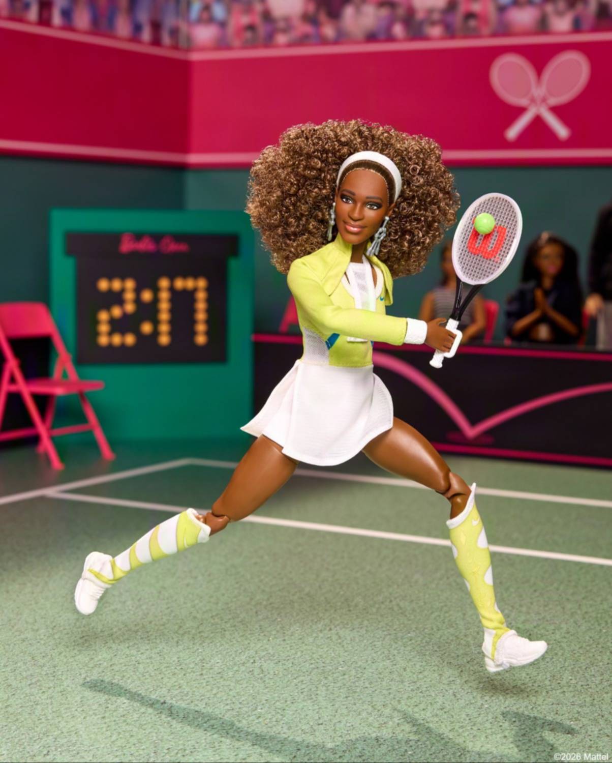 Serena Williams es inmortalizada con una muñeca Barbie ¡Mírala!