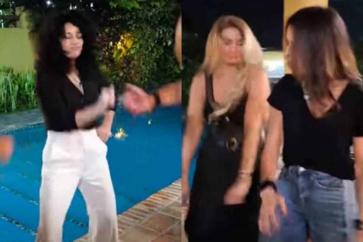 Karina se roba las miradas al bailar al ritmo de los Bee Gees junto a Kiara 