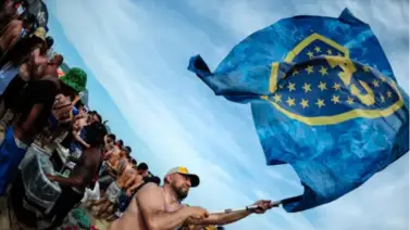 ¡Banderazo Xeneize! Playas de Copacabana se vistieron de azul y amarillo (+Videos) ¡Banderazo Xeneize! Playas de Copacabana se vistieron de azul y amarillo (+Videos)