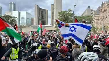 Nuevas agresiones a manifestantes pro-israelíes en Estados Unidos en medio de escalada de violencia en Medio Oriente Nuevas agresiones a manifestantes pro-israelíes en Estados Unidos en medio de escalada de violencia en Medio Oriente
