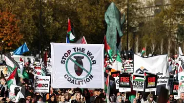 Detenidas 82 personas durante una masiva movilización propalestina en Londres (+Video) Detenidas 82 personas durante una masiva movilización propalestina en Londres (+Video)
