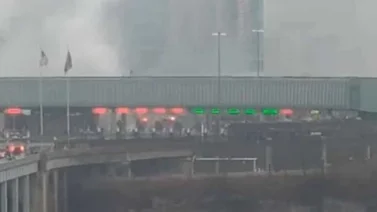 Ve la fuerte explosión de un vehículo entre la frontera de Estados Unidos y Canadá (+Video)