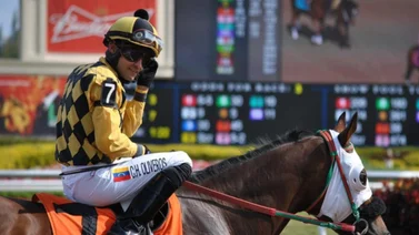 Jockey venezolano sufre aparatosa rodada en este hipódromo de Estados Unidos