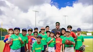 Francisco Álvarez y Vladimir Guerrero Jr. dan un show a niños en Puerto Rico con Homerun Derby Francisco Álvarez y Vladimir Guerrero Jr. dan un show a niños en Puerto Rico con Homerun Derby