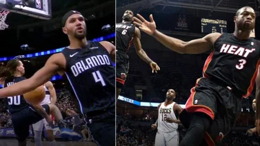 NBA: ¡Showtime! Estrellas de Orlando Magic emulan una mítica jugada de LeBron James y Dwyane Wade en Miami Heat (+Video)