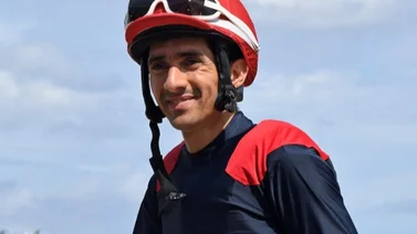Leonel Reyes Ramos rueda en la última carrera de Gulfstream Park y esta es su condición