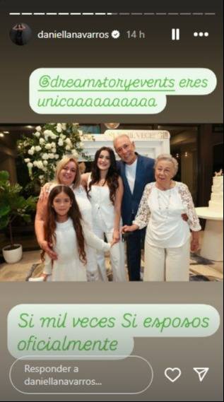 Daniella Navarro se casó con su sesentón
