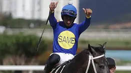 Jockey venezolano sorprende con su única monta del día