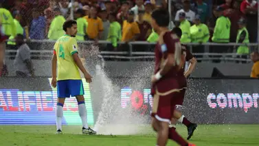 Los aspersores también jugaron en el partido entre la Vinotinto y Brasil Los aspersores también jugaron en el partido entre la Vinotinto y Brasil