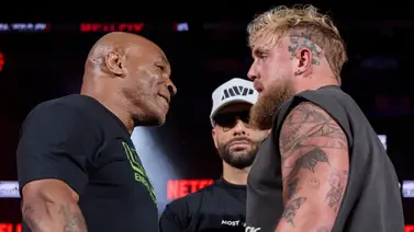 ¡No lo soporta! Myke Tyson golpea a Jake Paul en el último 'cara a cara' (+Video) ¡No lo soporta! Myke Tyson golpea a Jake Paul en el último 'cara a cara' (+Video)
