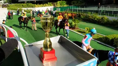 Una selectiva es parte de la reunión 45 en el hipódromo La Rinconada Una selectiva es parte de la reunión 45 en el hipódromo La Rinconada