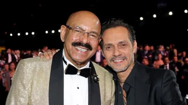 Oscar D'León y Marc Anthony comparten emotivo momento 