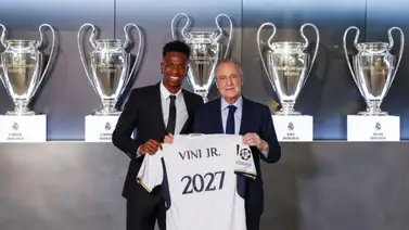 Florentino Pérez sale en defensa de Vinicius y ataca a Rodri por el Balón de Oro Florentino Pérez sale en defensa de Vinicius y ataca a Rodri por el Balón de Oro