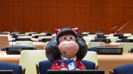 Mafalda cumple 60 años y se instala en la ONU