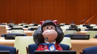 Mafalda cumple 60 años y se instala en la ONU