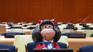Mafalda cumple 60 años y se instala en la ONU Mafalda cumple 60 años y se instala en la ONU