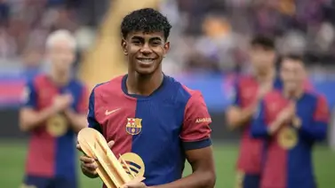 Lamine Yamal coronado como el Golden Boy 2024  Lamine Yamal coronado como el Golden Boy 2024