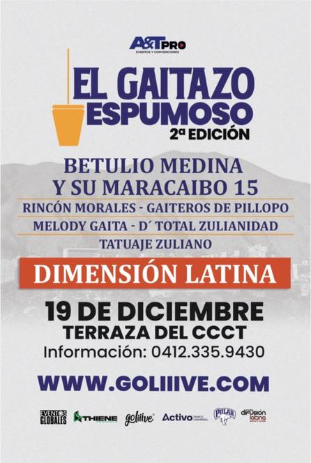 Segunda edición de “El Gaitazo Espumoso” reúne a los mejores gaiteros junto a La Dimensión Latina