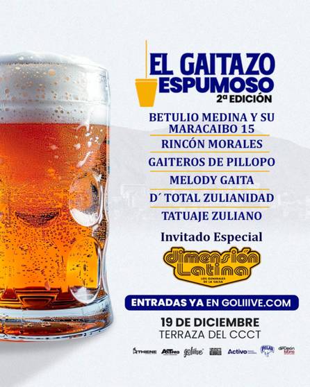 Segunda edición de “El Gaitazo Espumoso” reúne a los mejores gaiteros junto a La Dimensión Latina