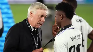 Carlo Ancelotti habló con Vinícius Jr. por su reacción en el clásico Carlo Ancelotti habló con Vinícius Jr. por su reacción en el clásico