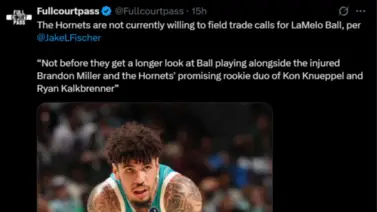 ¡Lo defienden a capa y espada! Charlotte Hornets sin planes de traspaso con LaMelo Ball ¡Lo defienden a capa y espada! Charlotte Hornets sin planes de traspaso con LaMelo Ball