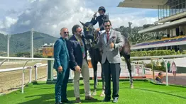 Sueño cumplido: Aprendiz Jesús Adames consigue su primera victoria en La Rinconada