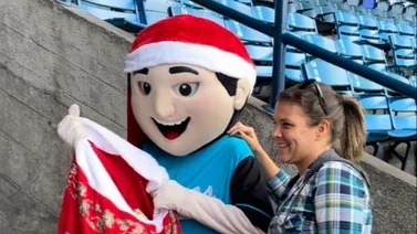 LVBP: "Bravín", la mascota de Margarita que repartió alegría decembrina en la UCV (+Video)
