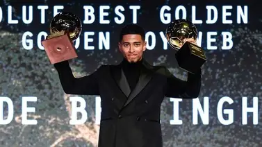 Jude Bellingham ya posa con el Golden Boy Jude Bellingham ya posa con el Golden Boy