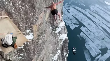 El "último vikingo" rompe el récord mundial de salto mortal (+Video)