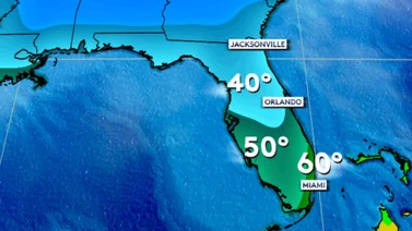 ¿A cuánto llegará la temperatura en Florida esta semana con la llegada del frente frío?