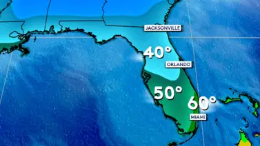 ¿A cuánto llegará la temperatura en Florida esta semana con la llegada del frente frío? ¿A cuánto llegará la temperatura en Florida esta semana con la llegada del frente frío?