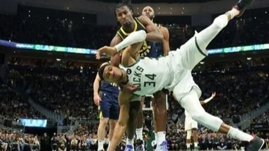 NBA: ¡Se armó el pleito! Bucks y Pacers ocasionan trifulca tras violenta falta a Giannis Antetokounmpo (+Video)