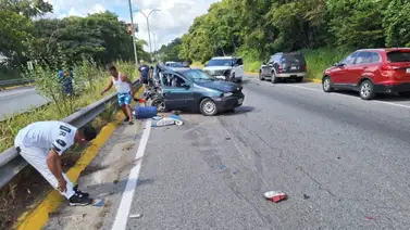 Se registra un choque en la Cota Mil generando fuerte retraso (+Video) Se registra un choque en la Cota Mil generando fuerte retraso (+Video)