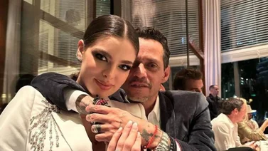 ¡Que ternura! Las imágenes que dejó el festejo de la primera navidad de Marc Anthony y Nadia Ferreira junto a su bebé