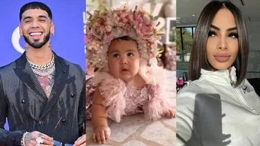 “Tiene todo menos una mamá y un papa”: Internautas reaccionan al regalo de Santa Claus que recibió la hija de Anuel AA y Yailin (+Video)