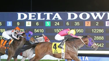 En Delta Downs se hizo una nueva edición del Boyd Rewards Stakes y este fue el ganador 