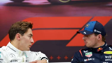 Rusell confiesa haber sido amenazado gravemente por Max Verstappen