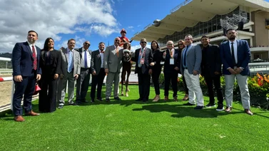 Snujake en el recinto de ganadores de La Rinconada.