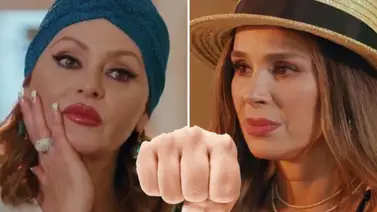 Gaby Spanic y Catherine Siachoque se pelean frente a cámaras Gaby Spanic y Catherine Siachoque se pelean frente a cámaras