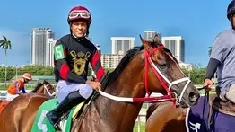 Ismerio Villalobos con su mejor temporada como jockey en Estados Unidos