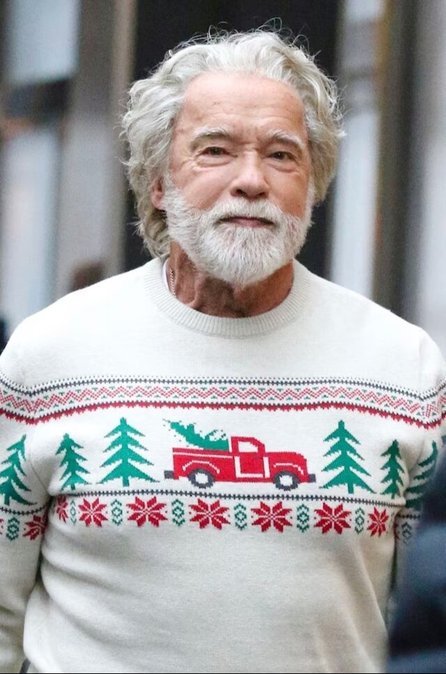 Arnold Schwarzenegger se transforma en Santa Claus para su nueva película 