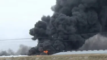 Reportan incendio de gran envergadura en la autopista Caracas-La Guaira (+Video)