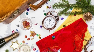 calzones amarillos en la víspera del Año Nuevo
